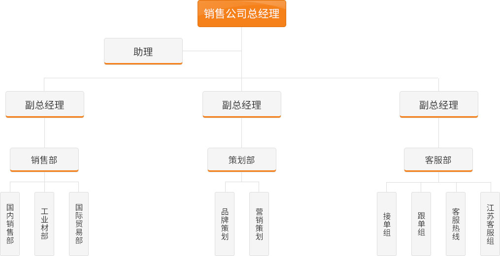 销售公司组织架构