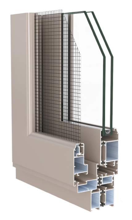 Casement Window With Gauze -3