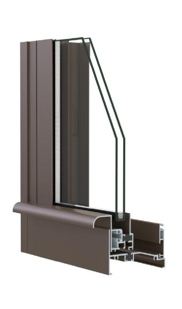 WY-85GCTL Glue Ijecion Thermal Break Double Lifi- up Horizontal Pivotig Window